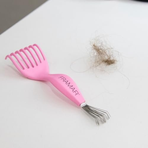 FRAMAR Premium Hair Brush Cleaner Tool – 2-in-1 Hairbrush & Comb Cleaner Removes Hair and Buildup Instantly – Pink - görsel 18
