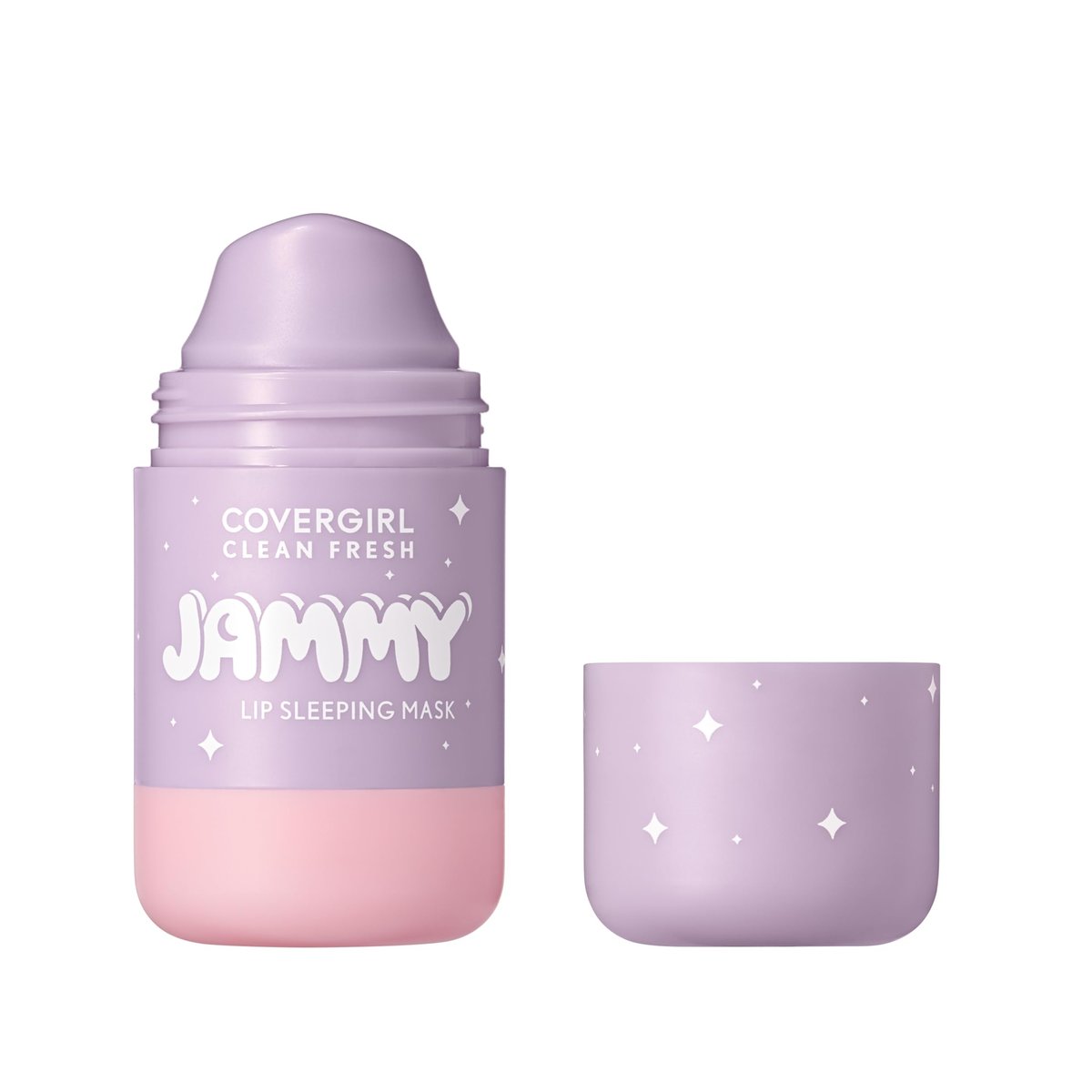 COVERGIRL Clean Fresh Jammy Lip Sleeping Mask - Whipped Lavender - 0.24 Fl Oz - Avocado & Grape Seed Oils, No-Touch Applicator - görsel 1