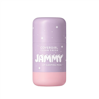 COVERGIRL Clean Fresh Jammy Lip Sleeping Mask - Whipped Lavender - 0.24 Fl Oz - Avocado & Grape Seed Oils, No-Touch Applicator
