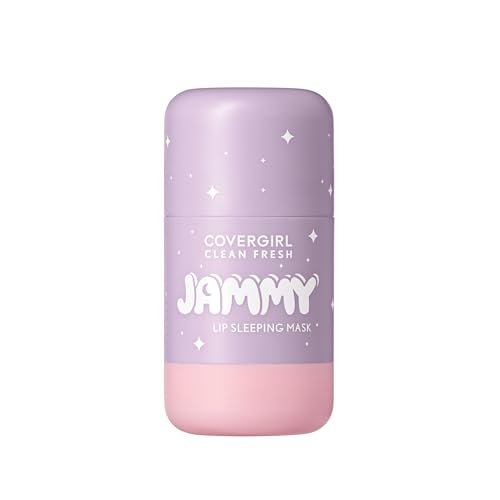 COVERGIRL Clean Fresh Jammy Lip Sleeping Mask - Whipped Lavender - 0.24 Fl Oz - Avocado & Grape Seed Oils, No-Touch Applicator - görsel 4