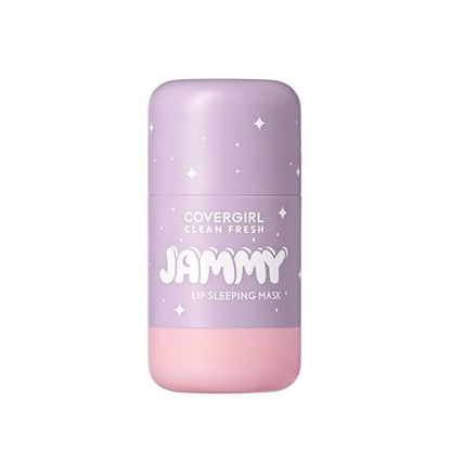 COVERGIRL Clean Fresh Jammy Lip Sleeping Mask - Whipped Lavender - 0.24 Fl Oz - Avocado & Grape Seed Oils, No-Touch Applicator