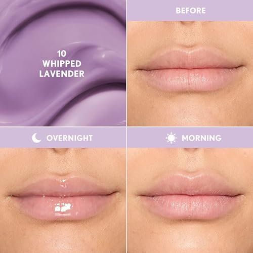 COVERGIRL Clean Fresh Jammy Lip Sleeping Mask - Whipped Lavender - 0.24 Fl Oz - Avocado & Grape Seed Oils, No-Touch Applicator - görsel 6