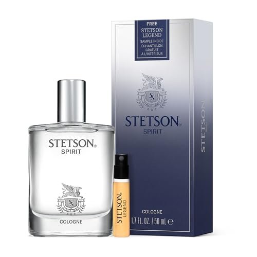 Stetson Spirit 1.7 oz Cologne with 1.5mL Legend Vial - Classic Scent for Men Avelisse