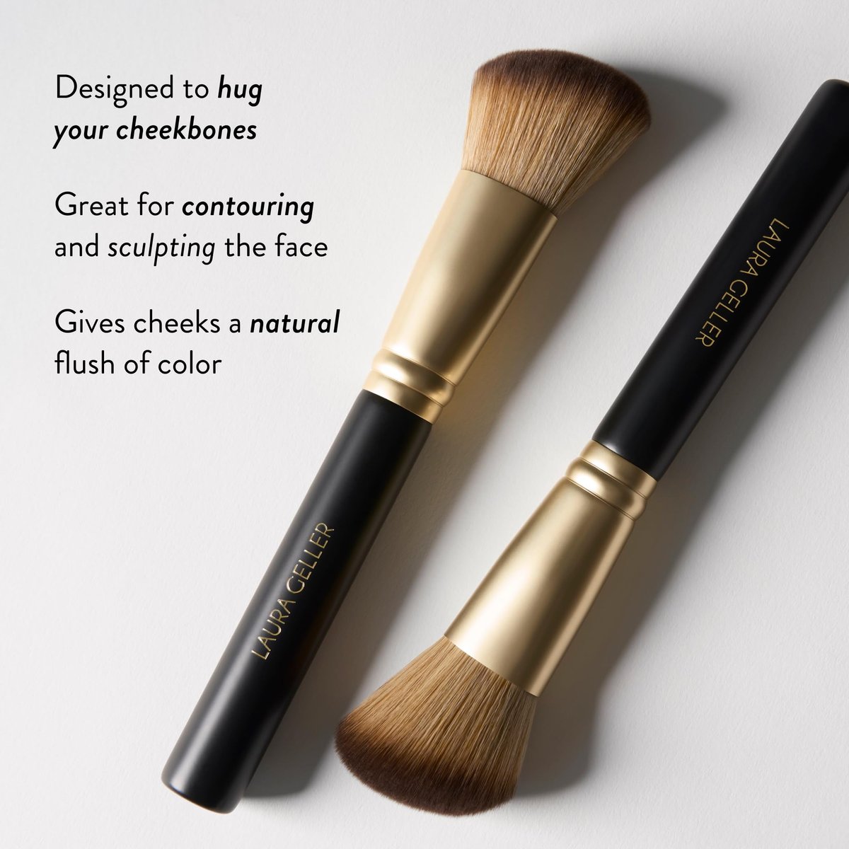 LAURA GELLER NEW YORK Professional Makeup Brushes - Full Face Set of 5 - Cruelty-Free Avelisse