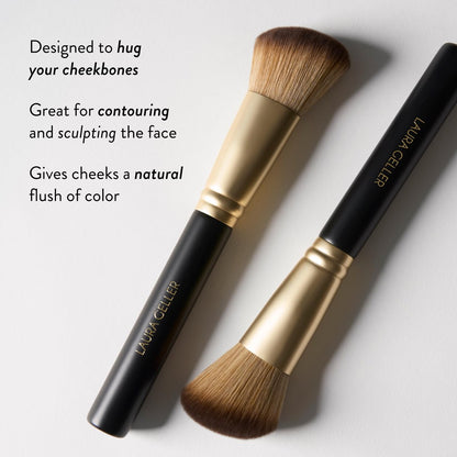 LAURA GELLER NEW YORK Professional Makeup Brushes - Full Face Set of 5 - Cruelty-Free Avelisse