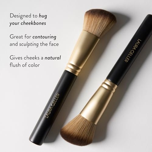 LAURA GELLER NEW YORK Professional Makeup Brushes - Full Face Set of 5 - Cruelty-Free Avelisse