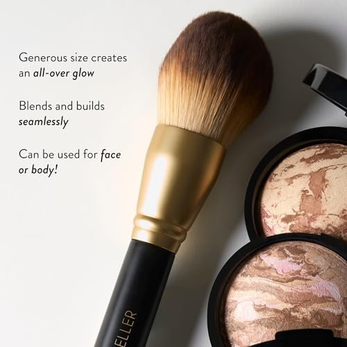 LAURA GELLER NEW YORK Professional Makeup Brushes - Full Face Set of 5 - Cruelty-Free Avelisse