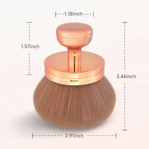 Extra Large Body Makeup Brush for Self Tanning & Foundation – 3-Inch Wide Kabuki Brush for Flawless Application - görsel 4