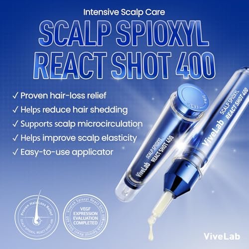 ViveLab Scalp Microneedle Serum – K-beauty Hair Growth & Scalp Treatment with Spioxyl™ 400 | Fills Hair Part Line, Strengthens Roots, Reduces Hair Thinning – 220,000 Microneedle Formula Avelisse
