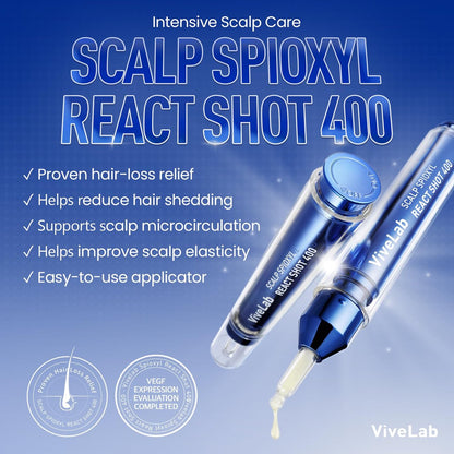 ViveLab Scalp Microneedle Serum – K-beauty Hair Growth & Scalp Treatment with Spioxyl™ 400 | Fills Hair Part Line, Strengthens Roots, Reduces Hair Thinning – 220,000 Microneedle Formula Avelisse