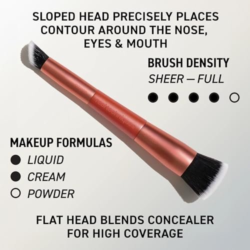 Real Techniques Big Blends Energy Brush + Dual-Sided Puff Kit – 6 Piece Face Makeup Brush & Puff Set for Foundation, Concealer, Powder & Blush, Travel Friendly, Cruelty-Free & Vegan - görsel 5