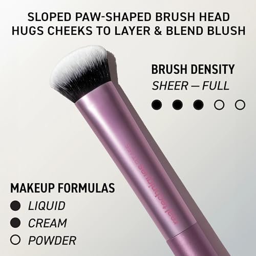 Real Techniques Big Blends Energy Brush + Dual-Sided Puff Kit – 6 Piece Face Makeup Brush & Puff Set for Foundation, Concealer, Powder & Blush, Travel Friendly, Cruelty-Free & Vegan - görsel 9