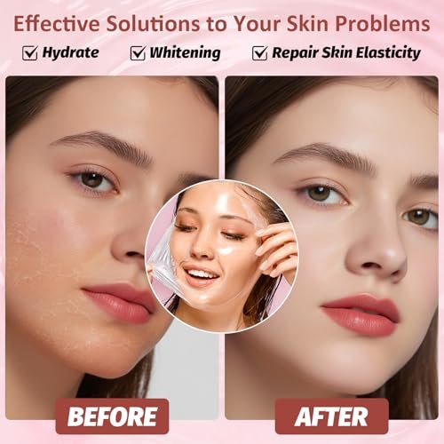 YOTOCK Collagen Night Wrapping Peel off Mask with Brush - Overnight Hydrating Face Mask for Elasticity, Reduces Sagging & Wrinkles - 2.53 Fl Oz - görsel 8