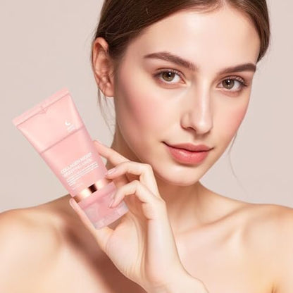 YOTOCK Collagen Night Wrapping Peel off Mask with Brush - Overnight Hydrating Face Mask for Elasticity, Reduces Sagging & Wrinkles - 2.53 Fl Oz