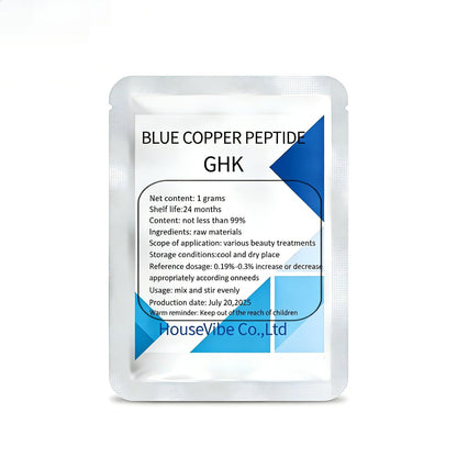 99% GHK-Cu Copper Peptide Powder, CAS 49557-75-7, Cosmetic Grade, 1g Pack - HouseVibe Avelisse
