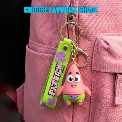 SpongeBob SquarePants 7 Pack Lip Balm with Keychain - Plant Based Hydrating Moisturizing Lip Balm for Girls & Kids by Townley Girl - görsel 12