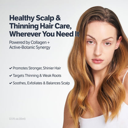 SUNGBOON EDITOR Deep Collagen Retinol Scalp Serum – Roll-On Hair Growth & Thickening Serum for Dry, Itchy Scalp – Korean Hair Care with Caffeine, Biotin & Rosemary (0.5 fl oz) Avelisse
