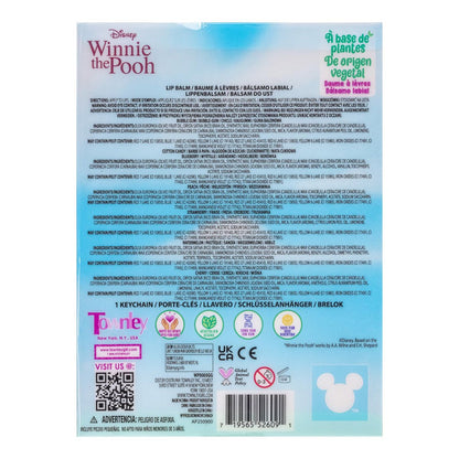 Winnie The Pooh Lip Balm Keychain Accessory Set for Kids – 7 Piece Plant Based Lip Balm with Pooh Themed Keychain Accessories by Townley Girl