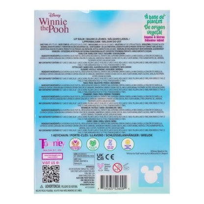 Winnie The Pooh Lip Balm Keychain Accessory Set for Kids – 7 Piece Plant Based Lip Balm with Pooh Themed Keychain Accessories by Townley Girl