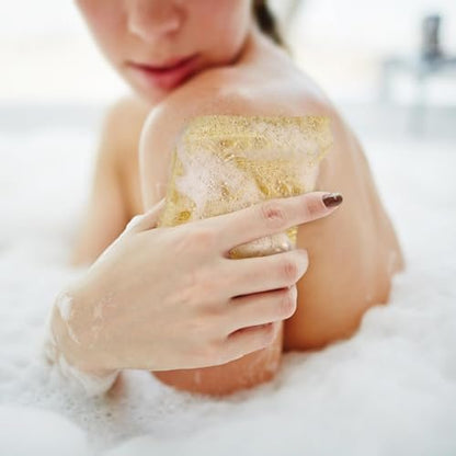 12-Pack Mini Natural Loofah Exfoliating Facial Scrubbers - Egyptian Shower Sponge for Gentle Skin Care, Men and Women