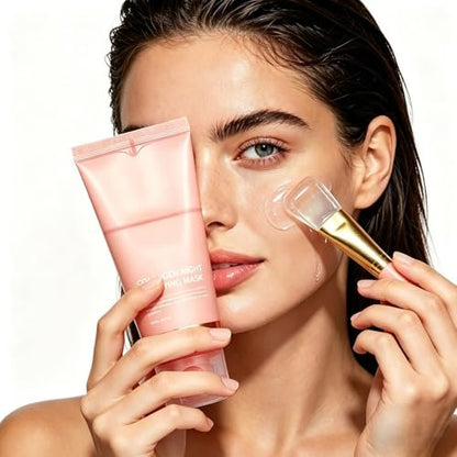 DaiLaiFu Collagen Night Wrapping Mask – Peel-Off Night Mask with Applicator, 2.54 fl oz, Deeply Nourish, Moisturize & Firm Skin, Natural Ingredients Gentle on Skin Avelisse