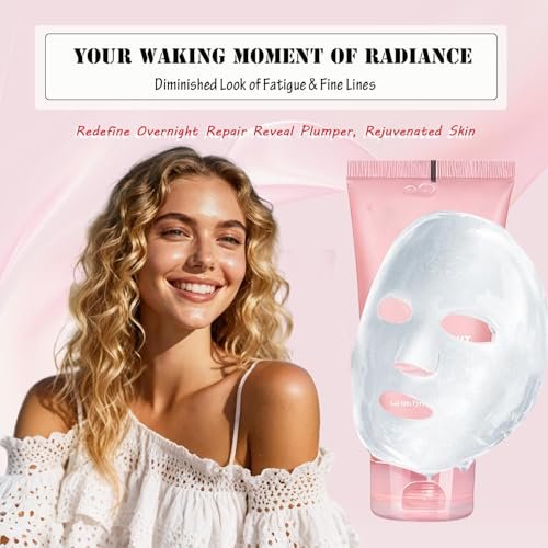 DaiLaiFu Collagen Night Wrapping Mask – Peel-Off Night Mask with Applicator, 2.54 fl oz, Deeply Nourish, Moisturize & Firm Skin, Natural Ingredients Gentle on Skin Avelisse
