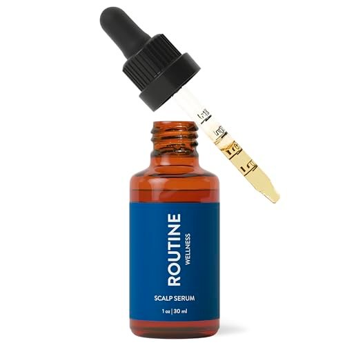 Routine Wellness Scalp Serum for Thinning Hair – Promotes Visibly Thicker, Fuller-Looking Hair – Lightweight, Science-Backed with Red Clover & Peptides – 30ml Avelisse