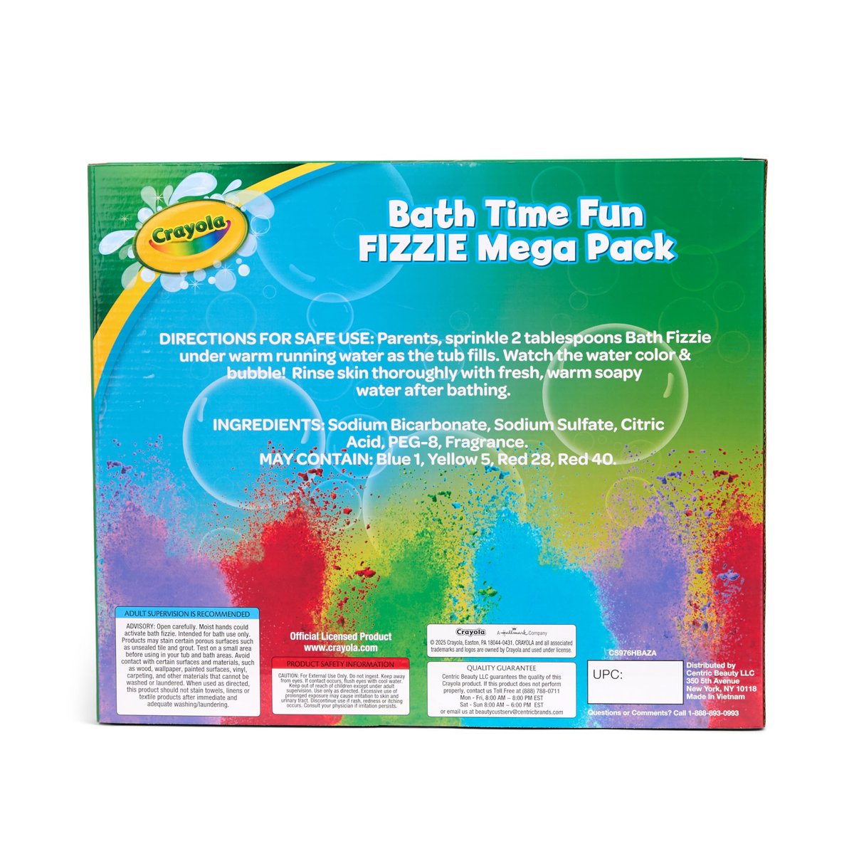 Crayola Bath Fizzies 16 Deluxe Pack – Refreshing Scented Colorful Bath Bombs for Kids, Tweens & Teens Avelisse