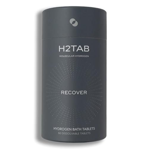 Molecular H2TAB Hydrogen Bath Tablets – 60 Count – Fragrance-Free Bath Bombs for Muscle Relief, Skin Hydration & Oxidative Stress Support – Magnesium-Based Antioxidant Detox Bath Avelisse