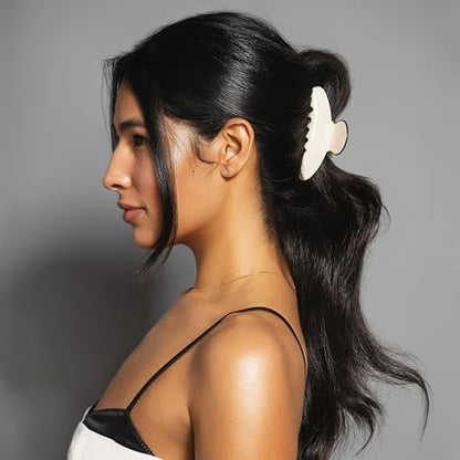 The Hair Edit Couture Clip - Ivory - Durable Lightweight Hair Clip for Women, Chic Claw Clip for Thick or Fine Hair Avelisse