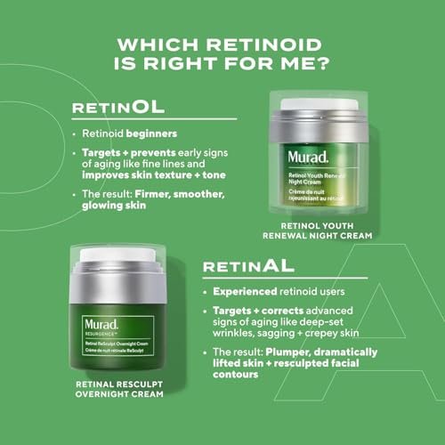 Murad Retinal ReSculpt Overnight Cream – Anti-Aging Face & Neck Cream with Encapsulated Retinal & NAD+ – Firms, Lifts & Hydrates – 1.7 Fl Oz Avelisse