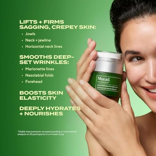 Murad Retinal ReSculpt Overnight Cream – Anti-Aging Face & Neck Cream with Encapsulated Retinal & NAD+ – Firms, Lifts & Hydrates – 1.7 Fl Oz Avelisse