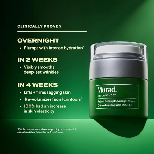 Murad Retinal ReSculpt Overnight Cream – Anti-Aging Face & Neck Cream with Encapsulated Retinal & NAD+ – Firms, Lifts & Hydrates – 1.7 Fl Oz Avelisse