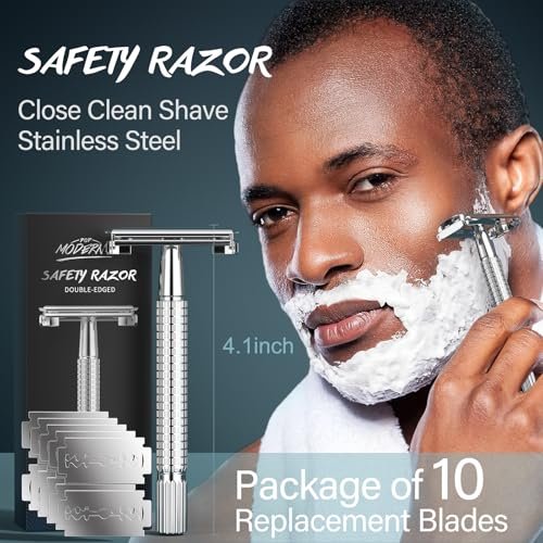 8-Piece Men's Shaving Kit Gift Set | Complete Wet Shave Bundle with Safety Razor, Bowl, Brush, Pre-Shave Oil, Cream & After Shave Avelisse