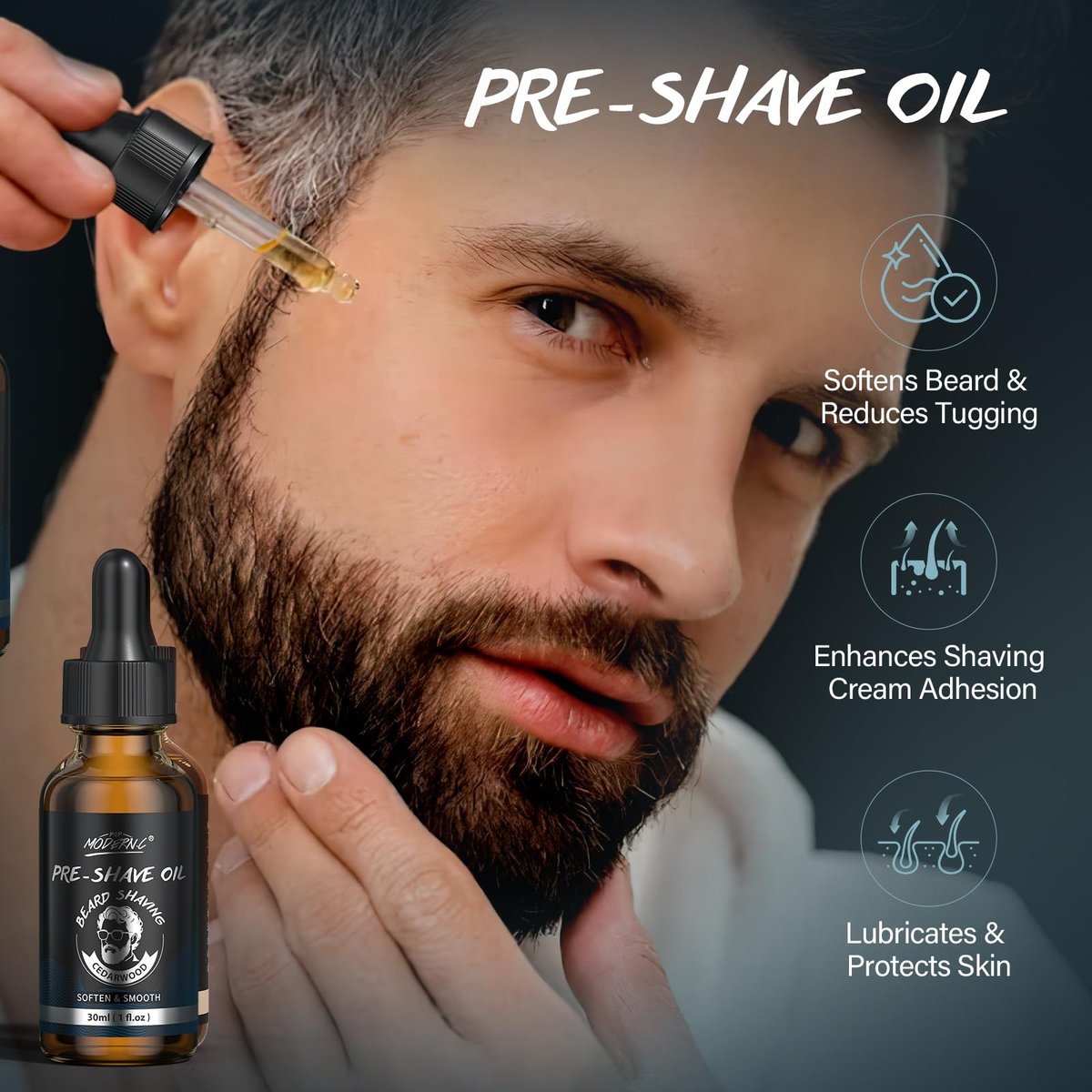 8-Piece Men's Shaving Kit Gift Set | Complete Wet Shave Bundle with Safety Razor, Bowl, Brush, Pre-Shave Oil, Cream & After Shave Avelisse