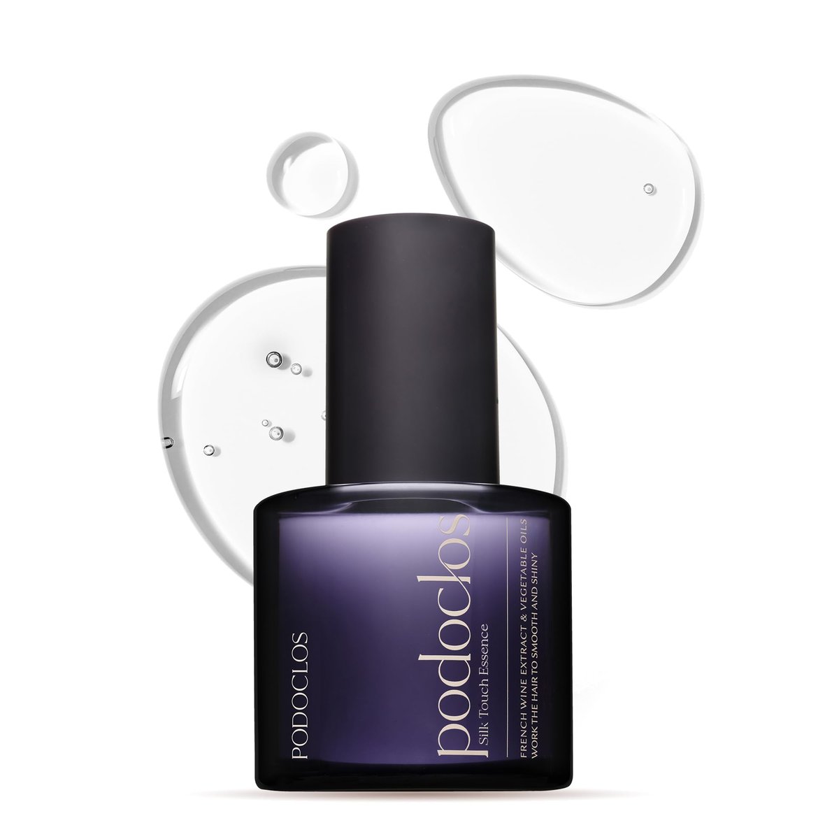 podoclos Silk Touch Essence | Lightweight Hair Oil Serum for Repair & Shine, Dermatologically Tested, with GREENOL® Botanical Complex, Made in Korea | 2.87 fl oz - görsel 1