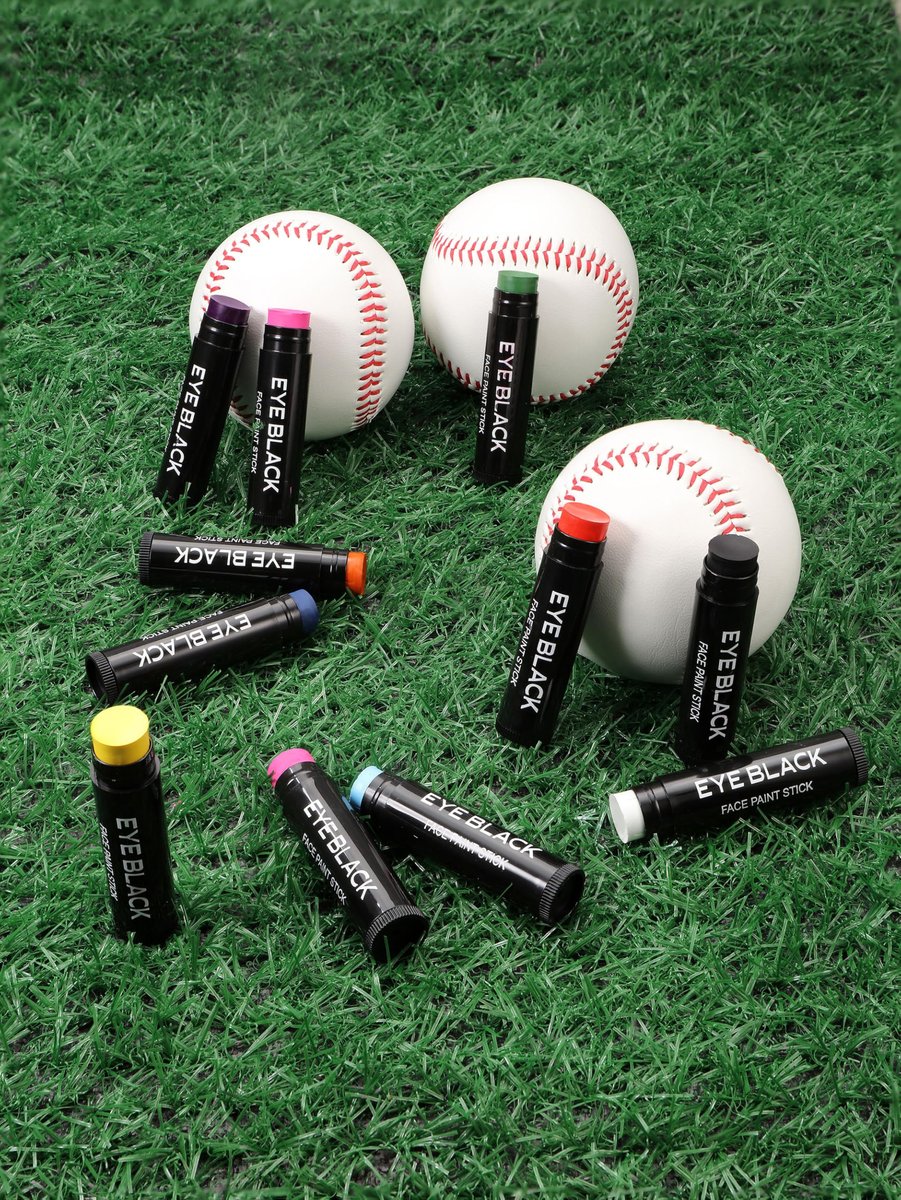 DALVGFN 12 Pack Eye Black Sticks - Anti-Glare Sweat-Proof Eye Black for Baseball, Football, Softball, Lacrosse - Smooth & Long Lasting Game Day Sports Fan Accessories Avelisse