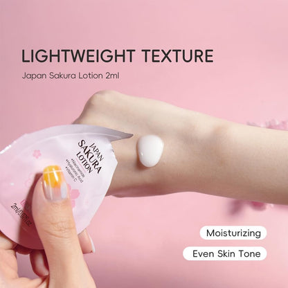 Sakura Travel Skincare Sets - 60pcs Mini Travel Skin Care Kit with Cleanser, Toner, Lotion, Serum, Cream, Sleeping Mask Avelisse