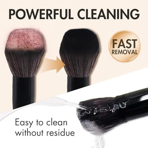 Embagol Makeup Brush Cleaner Solid Brush & Sponge Soap with Silicone Cleaning Pad, Vegan, Deep Cleaning, No Residue (100g/3.53oz) - görsel 4