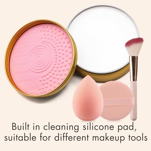 Embagol Makeup Brush Cleaner Solid Brush & Sponge Soap with Silicone Cleaning Pad, Vegan, Deep Cleaning, No Residue (100g/3.53oz) - görsel 10