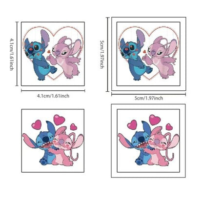 50 Sheets Stitch Temporary Tattoos – Birthday Party Supplies, Cartoon Stickers for Kids, Boys, Home Activities, Class Prizes, Carnival & Christmas Rewards