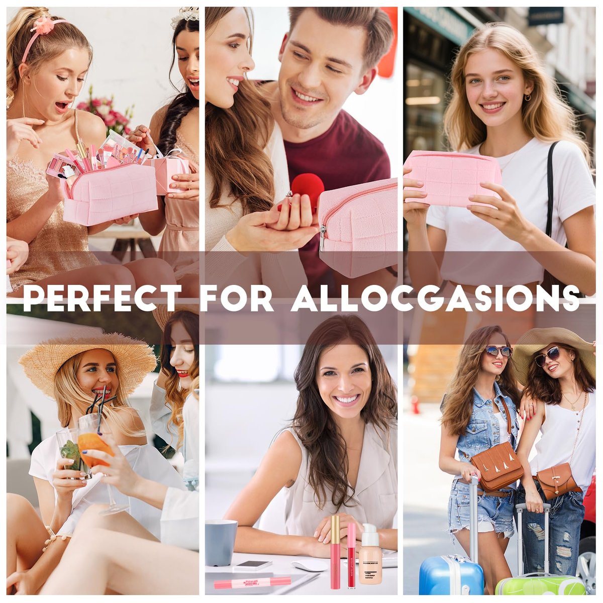 All In One Makeup Kit for Teen Girls Beginners - Complete Foundation, Eyeshadow, Lipstick, Eyeliner, Mascara, Brushes & Bag - Travel Friendly Makeup Gift Set, Birthday Gifts for Teen Girls, Graduation Gifts - görsel 13