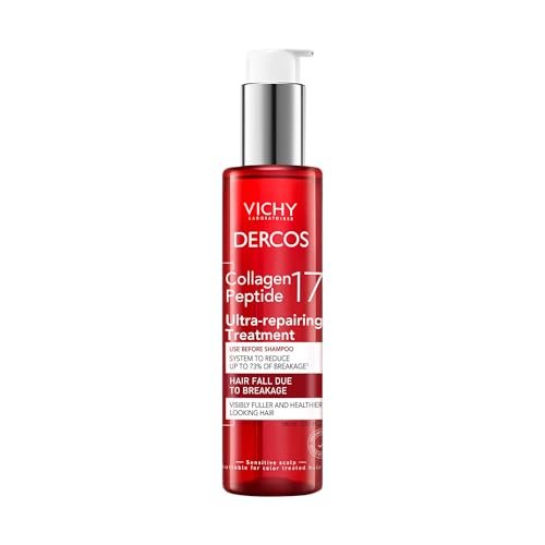 VICHY Dercos Collagen Peptide 17 Ultra-Repairing Treatment - Anti Hair Fall Pre-Shampoo Bond Repair, 150ml Avelisse