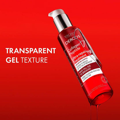 VICHY Dercos Collagen Peptide 17 Ultra-Repairing Treatment - Anti Hair Fall Pre-Shampoo Bond Repair, 150ml Avelisse