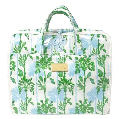 Lilly Pulitzer Travel Toiletry Bag with Handle, Pockets, and Zipper - Hanging Travel Organizer for Makeup and Toiletries (Swayin in the Breeze) Avelisse