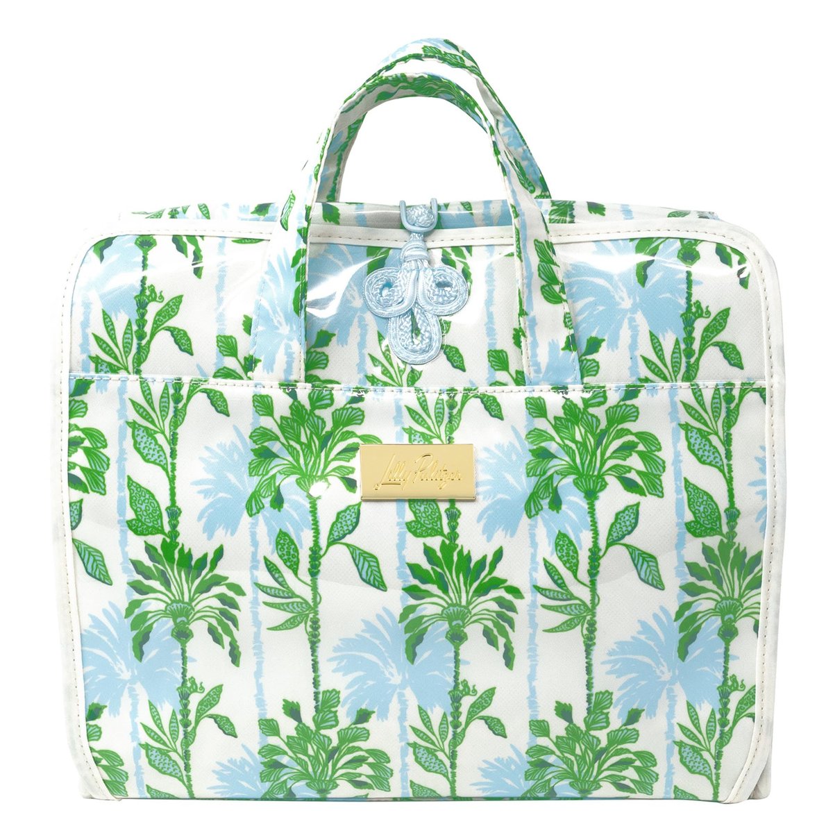 Lilly Pulitzer Travel Toiletry Bag with Handle, Pockets, and Zipper - Hanging Travel Organizer for Makeup and Toiletries (Swayin in the Breeze) Avelisse