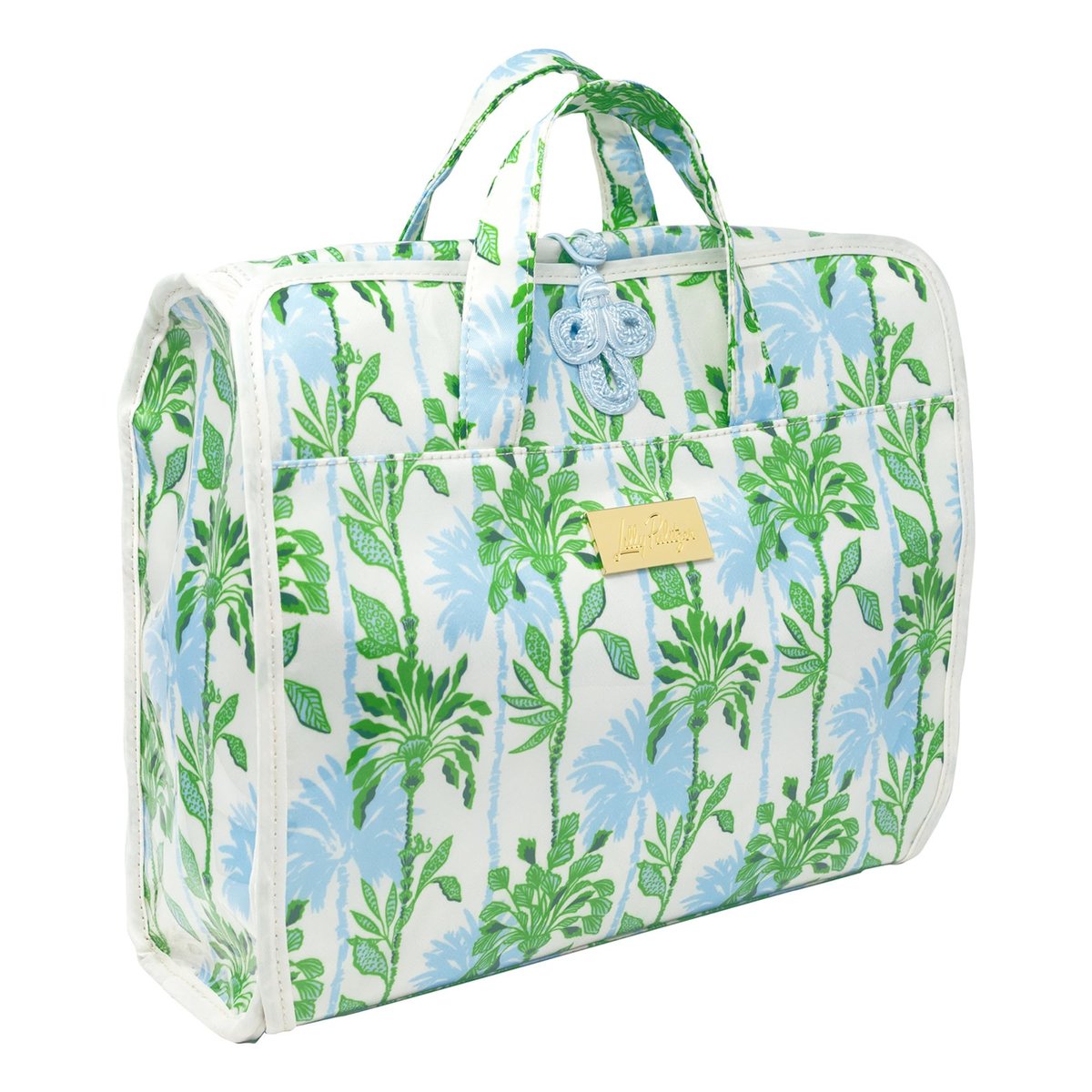 Lilly Pulitzer Travel Toiletry Bag with Handle, Pockets, and Zipper - Hanging Travel Organizer for Makeup and Toiletries (Swayin in the Breeze) Avelisse