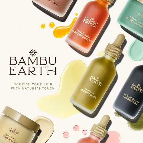 BAMBU EARTH Rosewater Face Cleanser – Hydrating, Balancing & Soothing Non-Foaming Daily Cleanser with Organic Rosewater Hydrosol – Alcohol-Free, Supports Natural Skin Barrier – 4 Fl Oz Avelisse