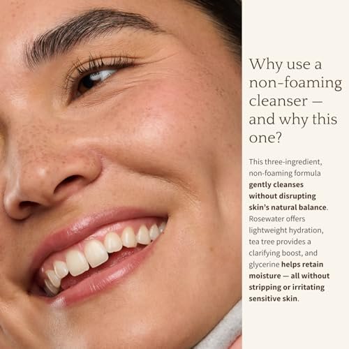 BAMBU EARTH Rosewater Face Cleanser – Hydrating, Balancing & Soothing Non-Foaming Daily Cleanser with Organic Rosewater Hydrosol – Alcohol-Free, Supports Natural Skin Barrier – 4 Fl Oz Avelisse