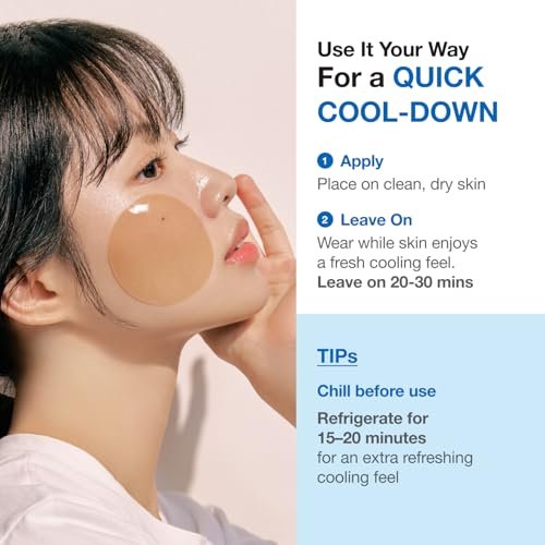 reii reii Acorn Jelly CoolDown Patch – Vegan Hydrogel Patches with Dotori Extract & Glacier Water for Instant Cooling & Soothing Relief – Non-Slip Fit, Korean Skincare (34ea) Avelisse